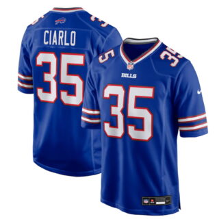 Men's Buffalo Bills #35 Jimmy Ciarlo Royal Team Game Jersey