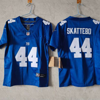 Women's New York Giants #44 Cam Skattebo Blue F.U.S.E. Vapor Stitched Jersey(Run Small)