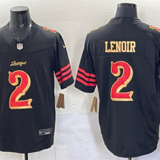 Women's San Francisco 49ers #2 Deommodore Lenoir Black 2025 F.U.S.E. Rivalries Vapor Limited Stitched Football Jersey(Run Small)