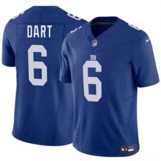 Youth New York Giants #6 Jaxson Dart Blue 2025 Draft F U S E Vapor Untouchable Limited Stitched Jersey