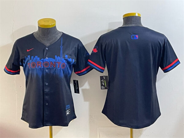 Youth Toronto Blue Jays Blank Navy 2024 City Connect Limited Stitched Baseball Jersey