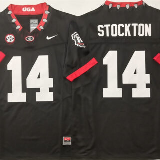 Georgia Bulldogs #14 Gunner Stockton Black 2025 F.U.S.E. Stitched Jersey