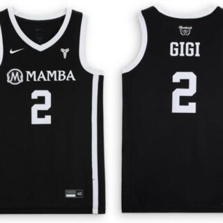 Men's #2 Gigi Bryant 'Mambacita' Black Stitched Basketball Jersey