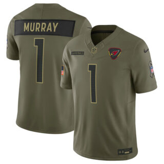 Men's Arizona Cardinals #1 Kyler Murray Olive 2025 F.U.S.E. Salute to Service Limited Stitched Football Jersey