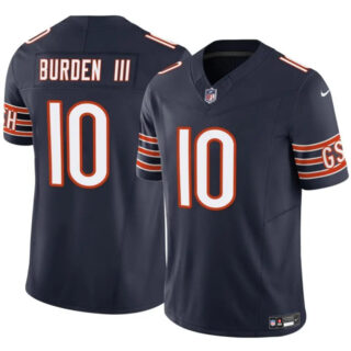 Men's Chicago Bears #10 Luther Burden III Navy 2025 F.U.S.E. Vapor Untouchable Limited Stitched Football Jersey