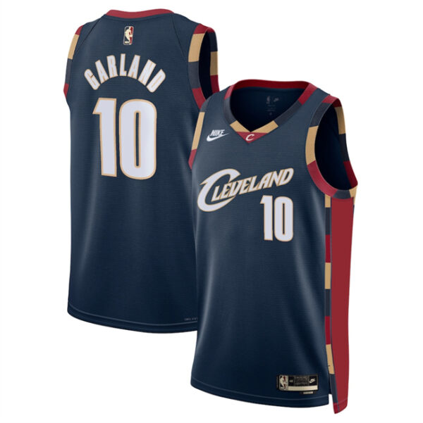Men's Cleveland Cavaliers #10 Darius Garland Navy 2025 Classic Edition Stitched Jersey