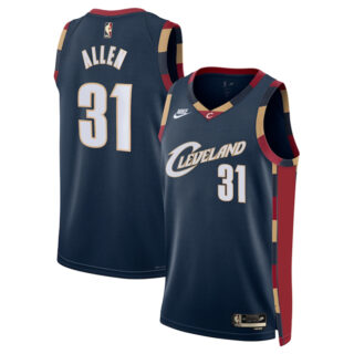 Men's Cleveland Cavaliers #31 Jarrett Allen Navy 2025 Classic Edition Stitched Jersey