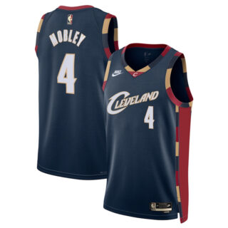 Men's Cleveland Cavaliers #4 Evan Mobley Navy 2025 Classic Edition Stitched Jersey