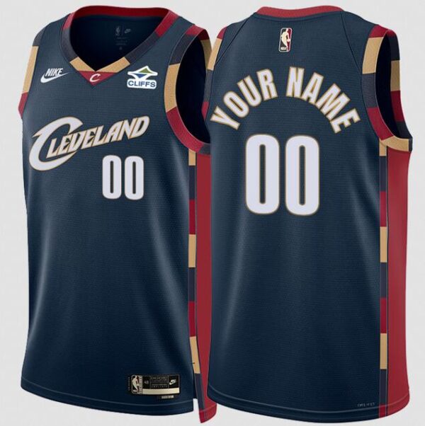 Men's Cleveland Cavaliers Active Player Custom Navy 2025 26 Classic Edition Stitched Basketball Jersey