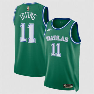 Men's Dallas Mavericks #11 Kyrie Irving Green 2025 Classic Edition Stitched Basketball Jersey