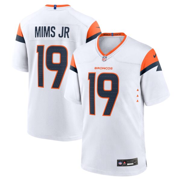 Men's Denver Broncos #19 Marvin Mims Jr White 2025 F.U.S.E. Vapor Limited Stitched Football Jersey
