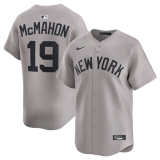 Men's New York Yankees #19 Ryan McMahon Grey 2025 Limited Stitched Baseball Jersey