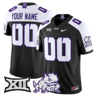 Men's TCU Horned Frogs Active Player Custom Black Alternate 2025 F.U.S.E. Vapor Limited Stitched Baseball Jersey