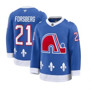Men's Colorado Avalanche #21 Peter Forsberg Blue 2025 Alternate Stitched Jersey