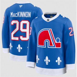 Men's Colorado Avalanche #29 Nathan MacKinnon Blue 2025 Alternate Stitched Jersey