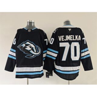 Men's Utah Mammoth #70 Karel Vejmelka Navy 2025 Stitched Jersey