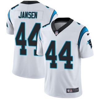 Men's #44 J.J. Jansen Carolina Panthers Limited Vapor Untouchable Road Jersey White