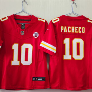 Women's Kansas City Chiefs #10 Isiah Pacheco Red 2023 F.U.S.E. Vapor Untouchable Limited Stitched Jersey(Run Small)