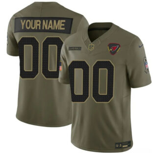 Youth Arizona Cardinals Active Player Custom Olive 2025 F.U.S.E. Salute to Service Limited Stitched Football Jersey