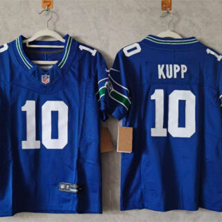 Youth Seattle Seahawks #10 Cooper Kupp Royal 2024 F.U.S.E Throwback Vapor Limited Stitched Football Jersey