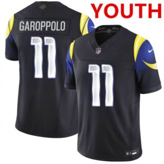 Youth Los Angeles Rams #11 jimmy garoppolo midnight blue 2025 F.U.S.E. Rivalries vapor limited football stitched jersey