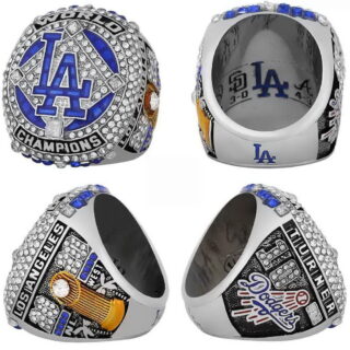 2020 Dodgers World Series Champions #10 Turner Ring With Box