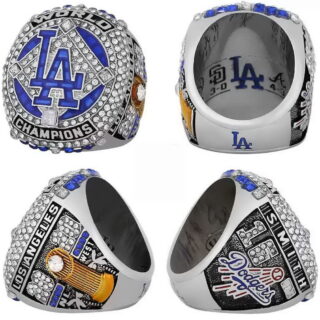 2020 Dodgers World Series Champions #16 Smith Ring With Box