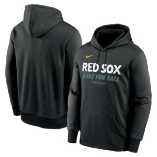 Men's Boston Red Sox Black 2025 Postseason Collection Therma Fleece Hoodie