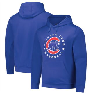Men's Chicago Cubs Blue Dunbrooke Champion Pullover Hoodie