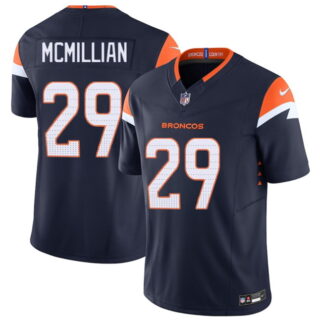 Men's Denver Broncos #29 Ja'Quan McMillan Navy F.U.S.E. Vapor Limited Stitched Football Jersey