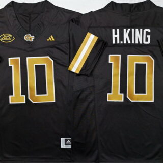 Men's Georgia Tech Yellow Jackets #10 Haynes King Black F.U.S.E. Limited Stitched Jersey