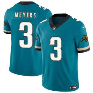 Men's Jacksonville Jaguars #3 Jokobi Meyers Teal 2025 F.U.S.E. Prowler Throwback Vapor Limited Stitched Football Jersey