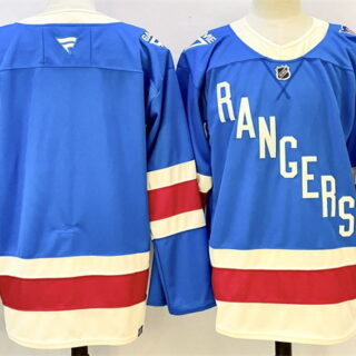 Men's New York Rangers Blank Blue 2025 Stitched Hockey Jersey