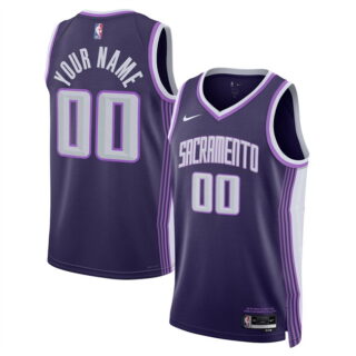 Men's Sacramento Kings Active Player Custom Purple 2025 26 City Edition Stitched Basketball Jersey