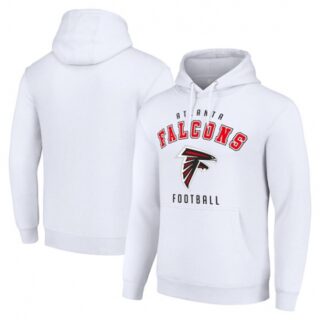 Men's Atlanta Falcons White Pullover Hoodie