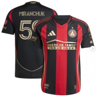 Men's Atlanta United FC Aleksei Miranchuk Black 2025 The Connector Authentic Player Jersey