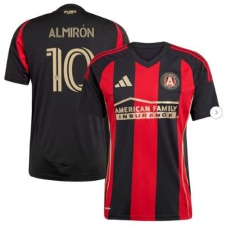 Men's Atlanta United FC Miguel Almiron Black 2025 The Connector Replica Player Jersey