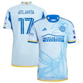 Men's Atlanta United FC Light Blue 2024 The Resurgens Kit Authentic Jersey