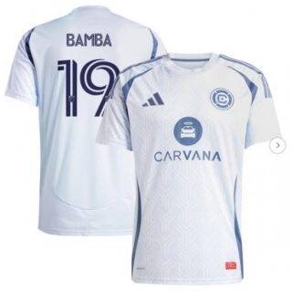 Men's Chicago Fire Jonathan Bamba Light Blue 2025 The Municipal Kit Replica Player Jersey