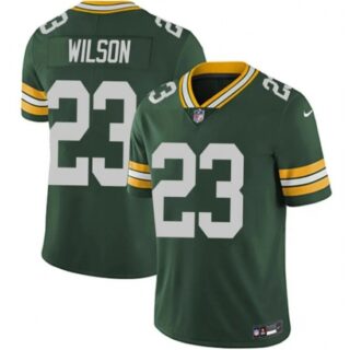 Men's Green Bay Packers #23 Emanuel Wilson Green 2025 Vapor Untouchable Limited Football Stitched Jersey