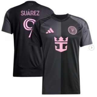 Men's Inter Miami CF Luis Suarez Black 2025 The Fortitude Kit Replica Player Jersey