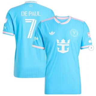 Men's Inter Miami CF Rodrigo De Paul Originals Blue 2025 Third Authentic Player Jersey