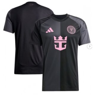 Men's Inter Miami CF Black 2025 The Fortitude Kit Replica Jersey