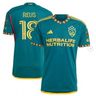 Men's LA Galaxy Marco Reus adidas Green 2024 LA Kit Authentic Player Jersey