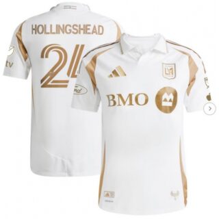 Men's LAFC Ryan Hollingshead adidas White 2025 Secondary Authentic Player Jersey