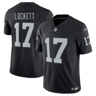 Men's Las Vegas Raiders #17 Tyler Lockett Black 2025 F.U.S.E. Vapor Untouchable Limited Stitched Football Jersey