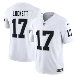 Men's Las Vegas Raiders #17 Tyler Lockett White 2025 F.U.S.E. Vapor Untouchable Limited Stitched Football Jersey
