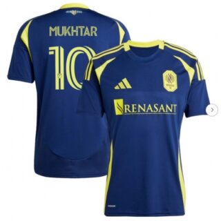 Men's Nashville SC Hany Mukhtar adidas Navy 2025 The Heart of Nashville Kit Replica Player Jersey