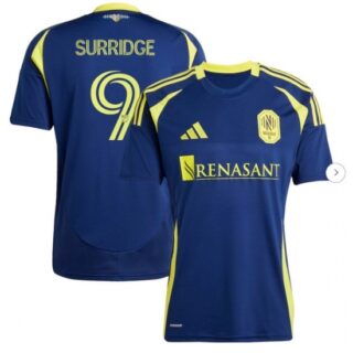 Men's Nashville SC Sam Surridge adidas Navy 2025 The Heart of Nashville Kit Replica Player Jersey