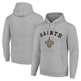 Men's New Orleans Saints Gray Pullover Hoodie